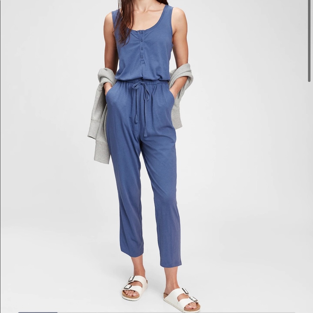 Gap jersey jumpsuit in army green.  Sold out!